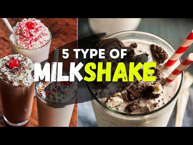 5 Easy Milkshake Recipes | HOW TO MAKE REFRESHING MILKSHAKE | AZHAR'S KITCHEN ASMR