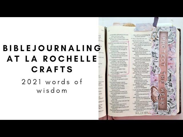 La Rochelle Crafts Biblejournaling - Words of Wisdom 2021