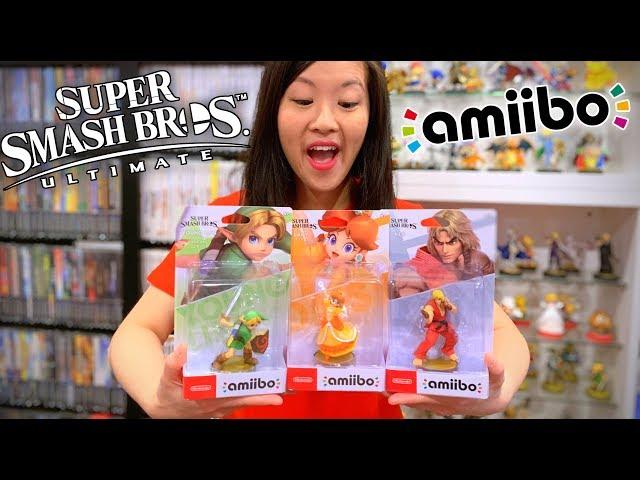 NEW Super Smash Bros. Ultimate amiibo RELEASED! [Young Link, Daisy, Ken]