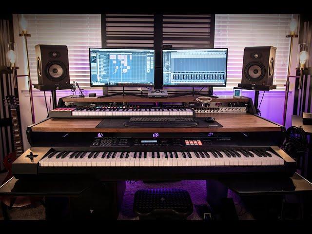 Austin Hull from Make Pop Music on his AZ Studio Workstation | Artista Studio Desk