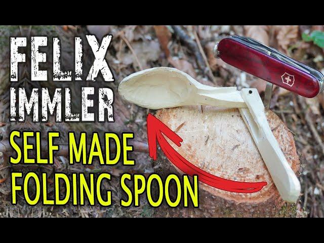 How to whittle a foldable Spoon -  Swiss Army Knife Project