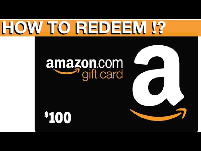 How to Redeem Amazon gift cards (instructions manual)