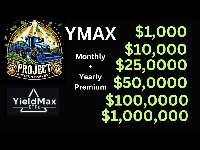 Can YOU Retire by INVESTING in YMAX? Realistic breakdown of $1,000 - $1,000,000 Monthly + Yearly pay