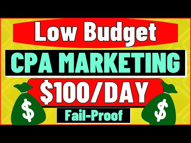 Low Budget CPA Marketing Tutorial for Beginners 2022