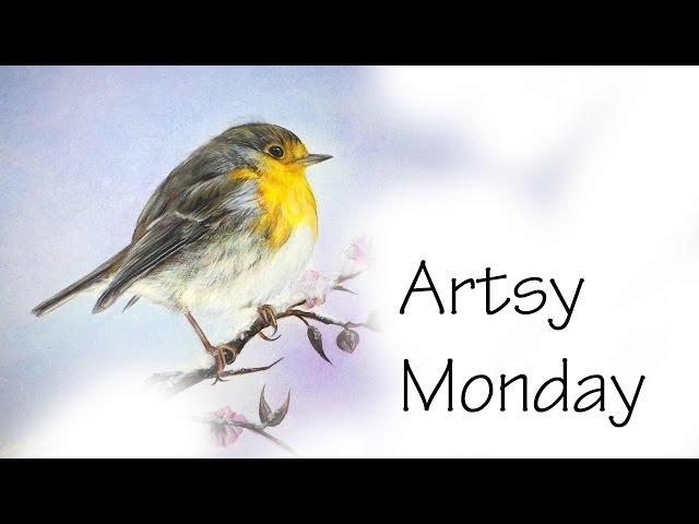 Artsy Monday; Cute Bird/Robin Speed Drawing