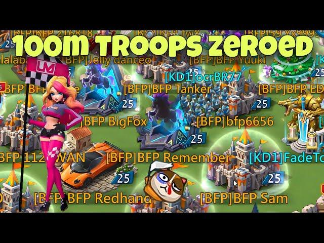 Lords Mobile - HOW TO ZERO 100M TROOPS EASY IN FEW SECONDS,  SWEET LONG DREAM