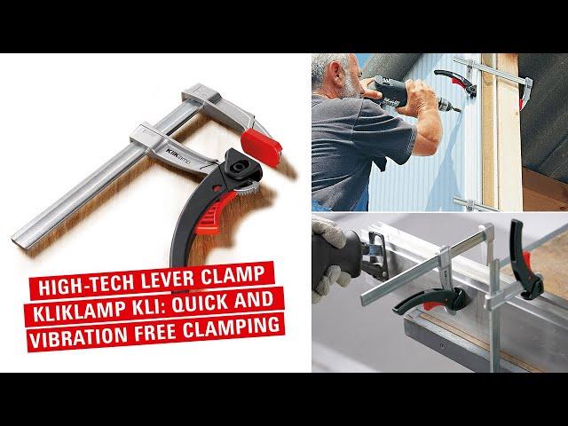 The lightweight clamp made of magnesium: High-tech lever clamp KliKlamp KLI  |  BESSEY