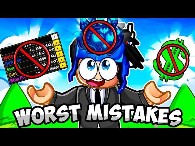 Top 10 *MISTAKES* YOU Should NEVER DO In Blox Fruits!