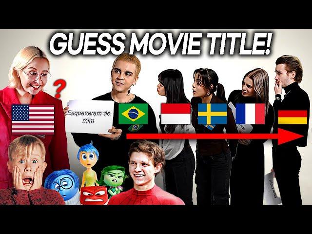 Guess the Movie Title In 5 different Languages!! (Brazil, USA, France, Germany, Indonesia, Sweden)