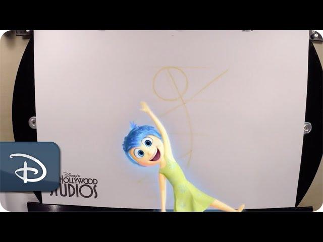 How-To Draw Joy From 'Inside Out' | Disney's Hollywood Studios