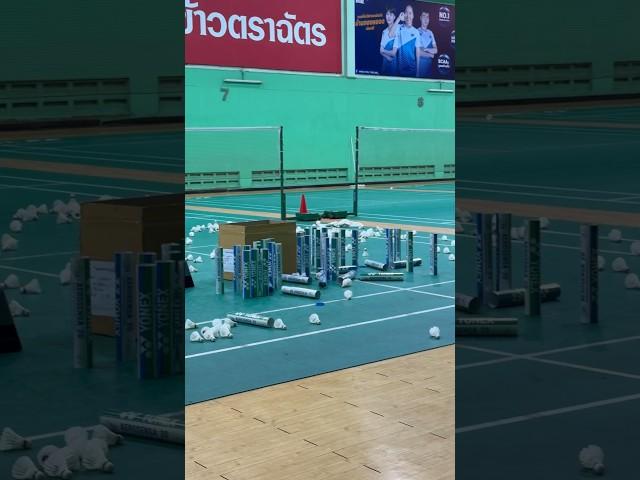 Thousands of Yonex Shuttlecocks on Badminton Courts #badminton #shuttlecock #yonex