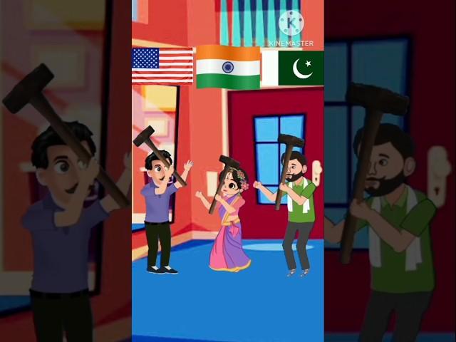 India Vs/ America Vs/ Pakistan challenge #shorts