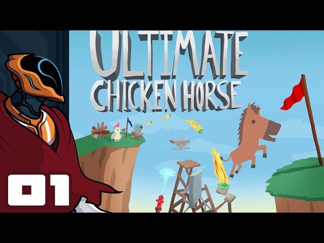 Let's Play Ultimate Chicken Horse - Multiplayer Gameplay Part 1 - This Game Is Perfect