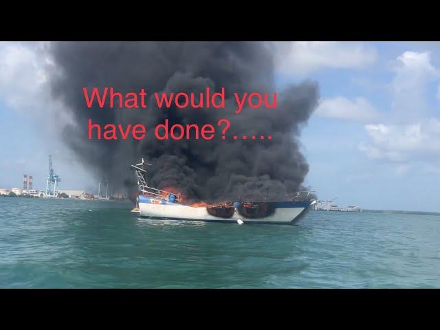 Boat Fire Caught on Camera: Standing By or Stepping Up?…