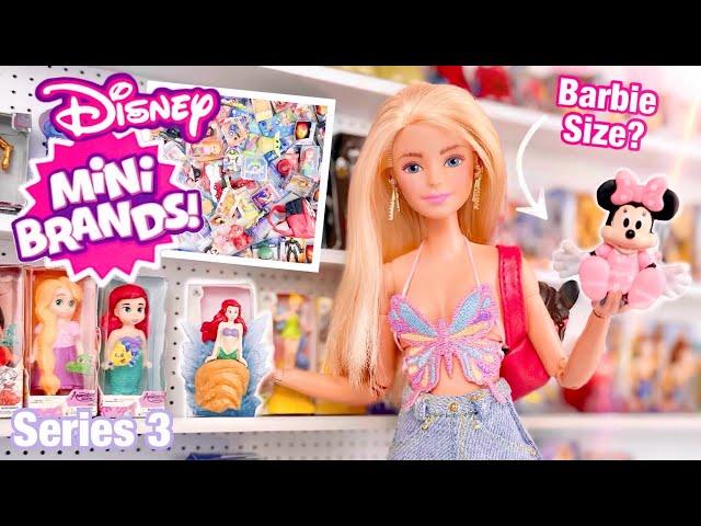 ZURU 5 Surprise DISNEY Mini Brands Series 3! Are They Barbie Doll Sized? 13 Capsule Unboxing