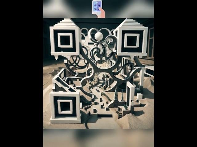 QR code turn into Architectural QR code Art 