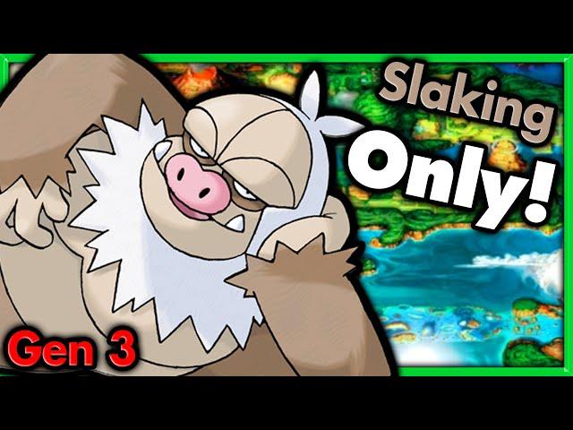 Can I Beat Pokemon Emerald with ONLY Slaking?  Pokemon Challenges ► NO ITEMS IN BATTLE