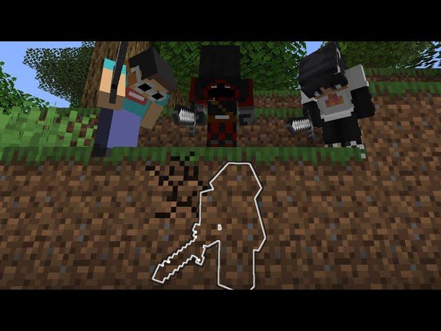 Minecraft Survivor VS 3 Hitmen...