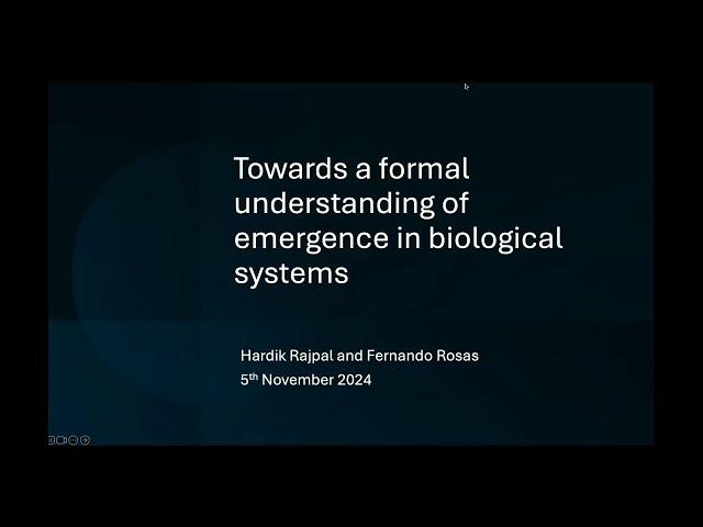 Towards a formal understanding of emergence in biological systems - Fernando Rosas and Hardik Rajpal