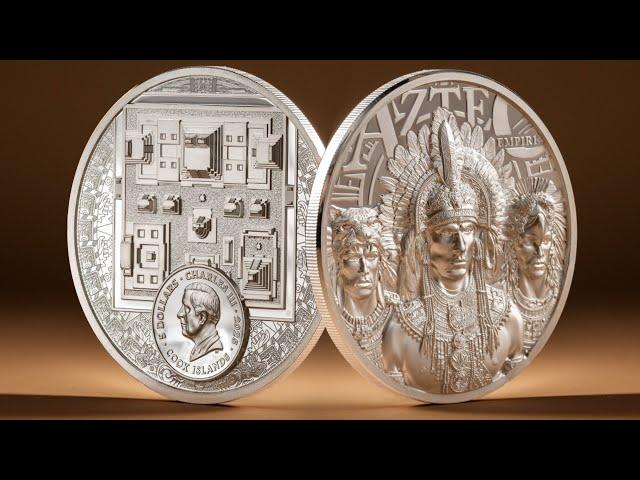 A Masterpiece of High-Relief Design: Aztec Empire 1oz Silver Coin