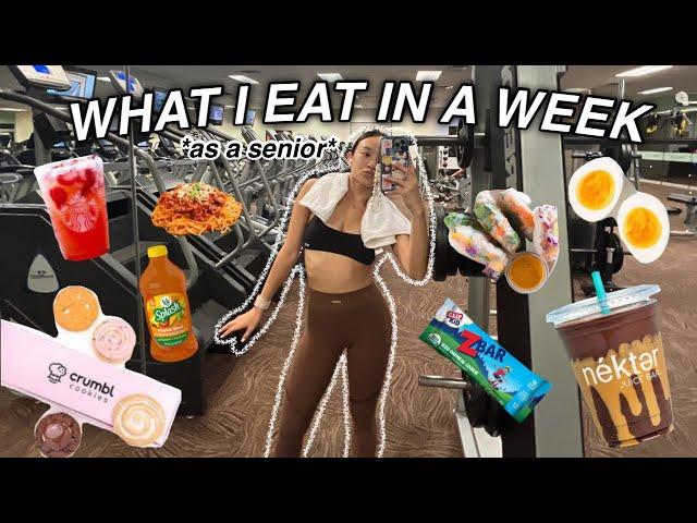 WHAT I EAT IN A WEEK as a senior in high school