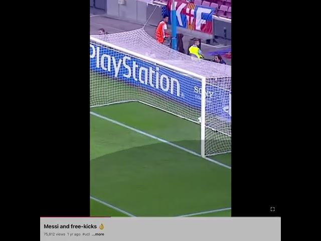 Messi free kick goals 