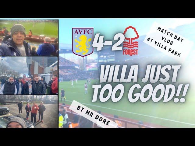 REDS SHOCKING 1ST HALF AS VILLA TOO STRONG | ASTON VILLA 4-2 NOTTINGHAM FOREST | MATCH DAY VLOG