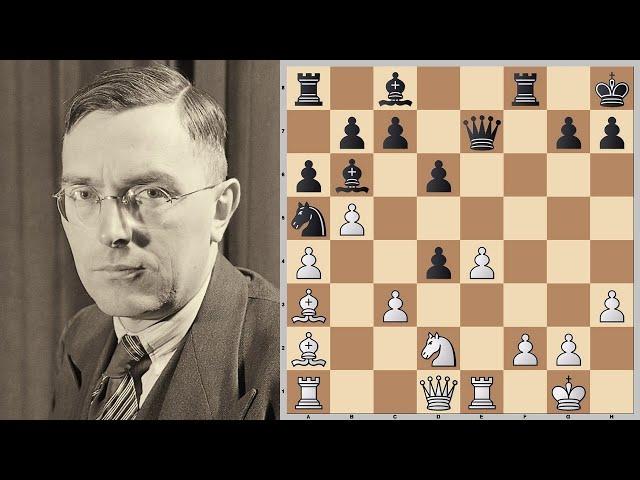 Шахматы. МОЩНАЯ АТАКА Макса Эйве в "итальянке"!