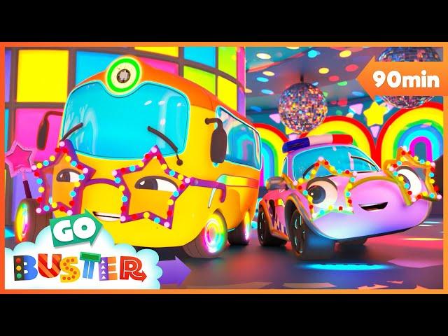 The Disco Detectives Adventure! ️‍️  | Go Buster - Bus Cartoons & Kids Stories