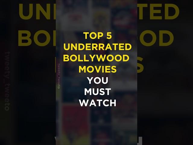 Top 5 Underrated Bollywood Movies You Must Watch!