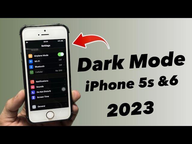 How to Enable Dark Mode on iPhone 5s, 6 iOS 12.5.7