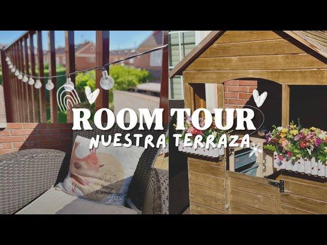 ROOM TOUR TERRAZA con zona de juegos infantil