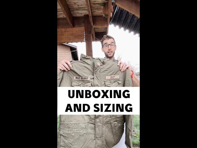  Unboxing & Sizing: LARGE Brandit Men's M-65 Giant Jacket M65