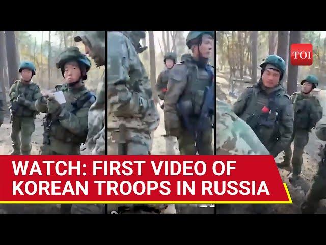 First Video Of North Korean Soldiers Fighting Ukrainians In Russia's Kursk | Watch