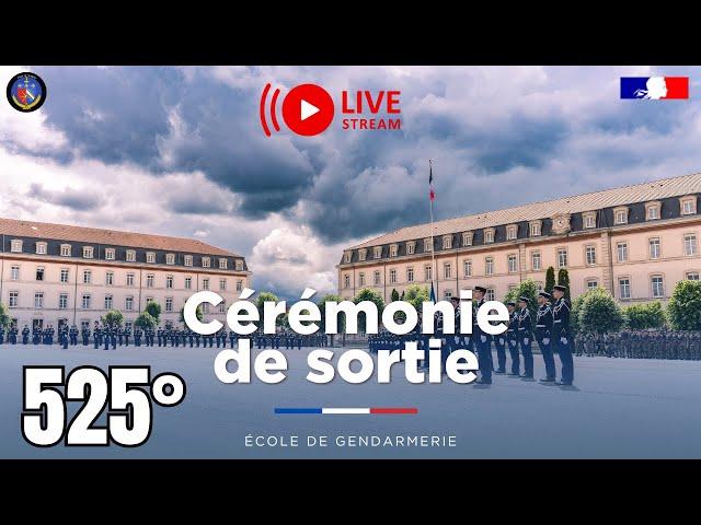 CÉRÉMONIE DE SORTIE 525° PROMOTION ÉCOLE DE GENDARMERIE DE CHAUMONT