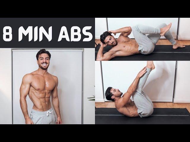 8 MIN ABS | SIX PACK AT HOME | Rowan Row