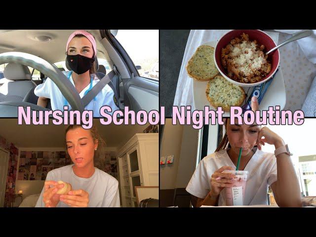 NURSING SCHOOL NIGHT ROUTINE | VLOG