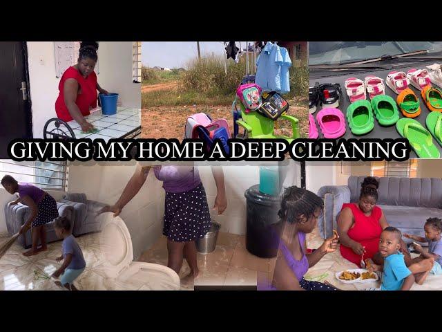 GIVING MY HOME DEEP CLEANING WITH THE HELP OF MY DAUGHTER CHEF TREASURE