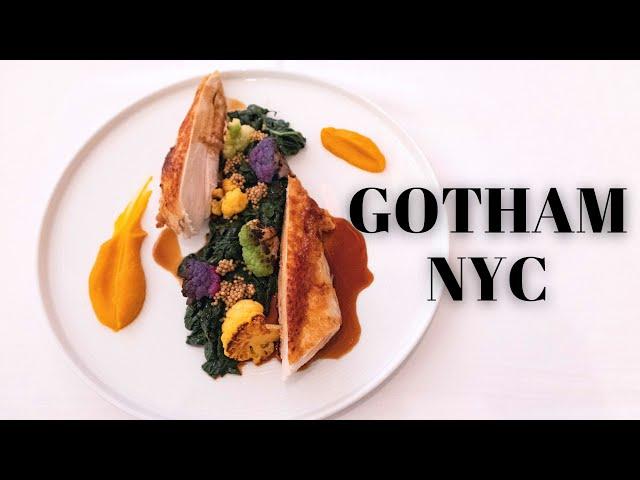 Eating at Gotham. NYC. An Iconic Fine Dining Restaurant