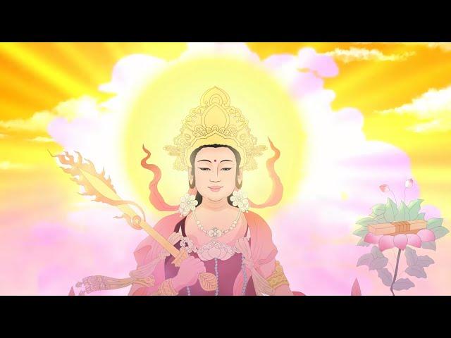 Story of Manjushri Bodhisattva: A poor woman begging for food (English subtitle)