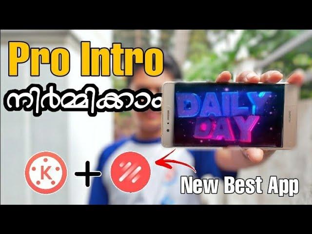 How to make a intro in Malayalam | New Best Application | Aju techno