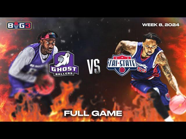 2024 BIG3 Week 8 | Ghost Ballers vs. Tri State