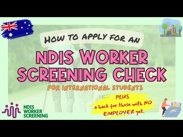 How to Apply for an NDIS WORKER SCREENING CHECK for International Students in Australia | Vien Mlbnn