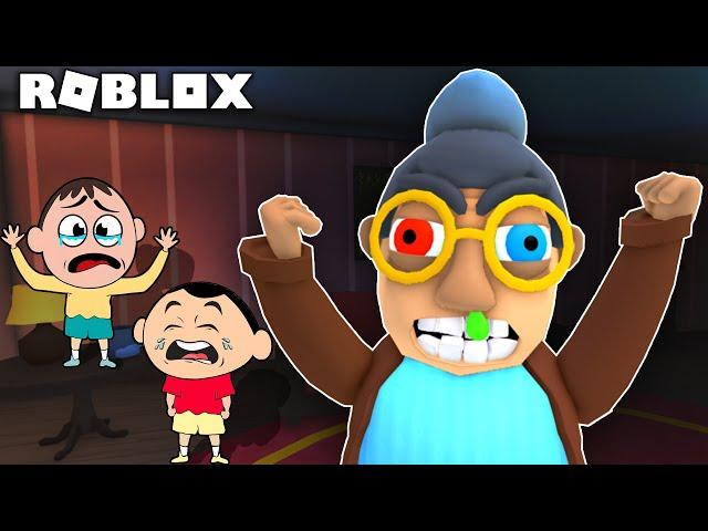 TEAM GRANDMA ESCAPE In Roblox - Team Work Obby | Khaleel and Motu Gameplay