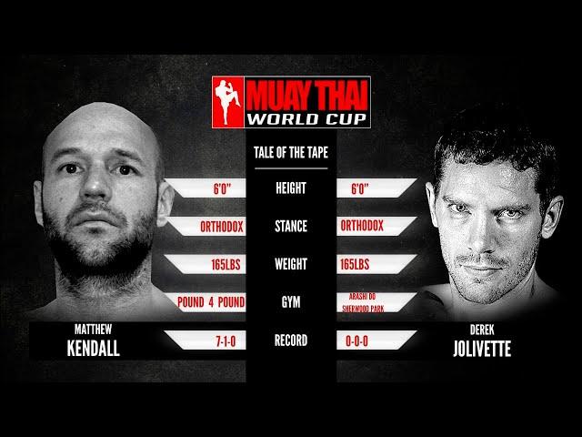 Muay Thai World Cup 3:  Bout #13 - Kendall vs Jolivette