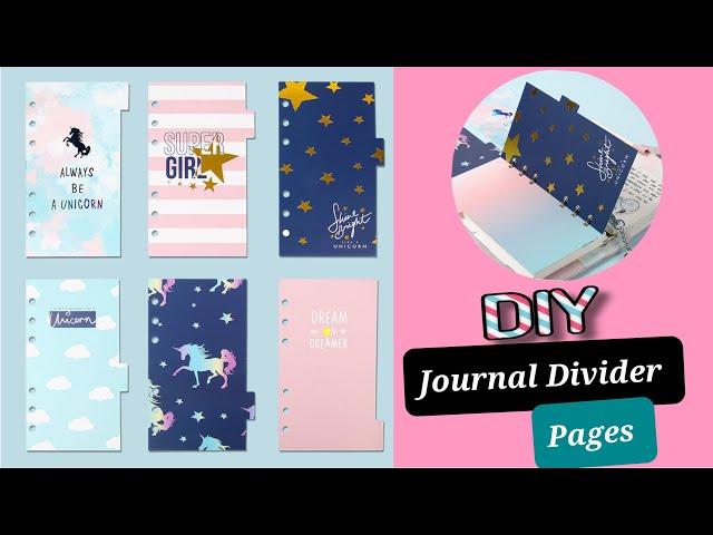 DIY Dividers For Journal Planner / How to make Journal Deco Dividers/ DIY Journal Supplies