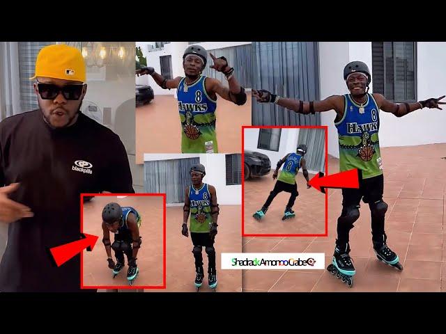 Shatta Wale Surprised Medikal As He Skates In Medikal’s House! These Two Artists Are Best Buddies️