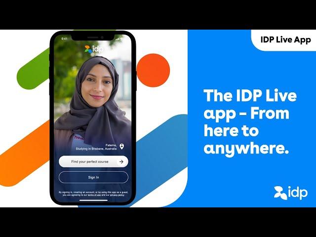 The IDP Live app – From here to anywhere.