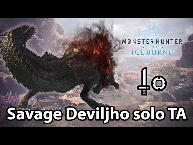 MHW:IB | Savage Deviljho solo (Sword and Shield) - 3'41 (TA rules)