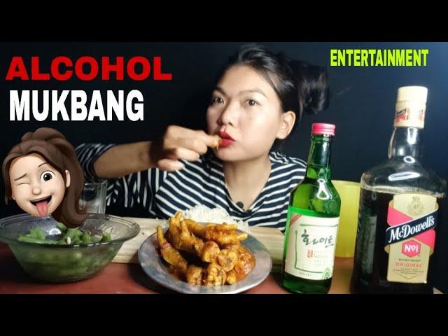 Alcohol Mukbang || Mc Dowells Soju|| with BTS Funtime  ️